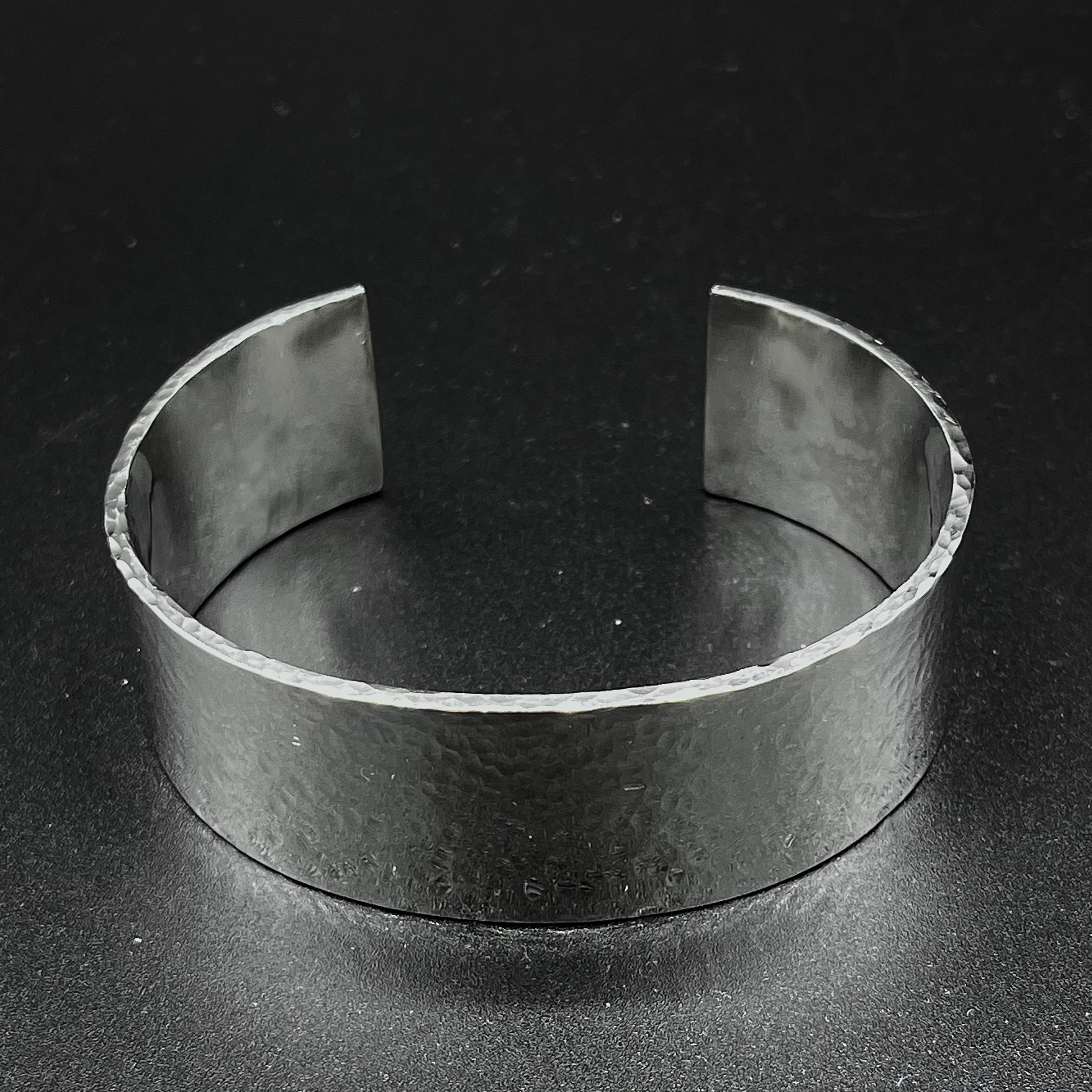 Sterling Silver Bangle/cuff hammered finish. A real statement piece!