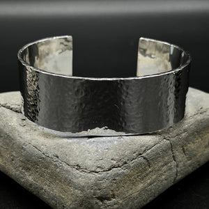 Sterling Silver Bangle/cuff hammered finish. A real statement piece!