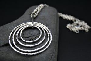 Handmade silver necklace from Cornwall