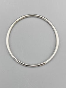 Sterling Silver Bangle, round design with a polished finish
